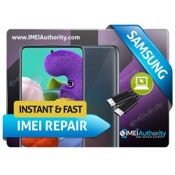 SAMSUNG GALAXY A515F  REMOTE BAD IMEI BLACKLISTED REPAIR FIX INSTANT